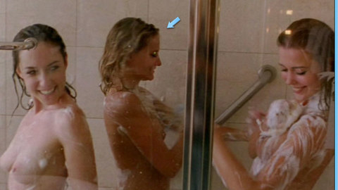 Ashley Totin Naked in Bachelor Party 2. Breasts, Lesbian, nude, shower. 650419