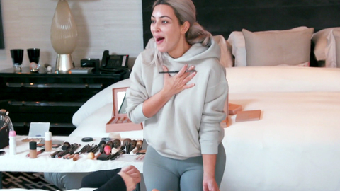 Keeping Up with the Kardashians's Sexiest Scenes with Kim Kardashian. Sexy, bedroom, black roots. 837270