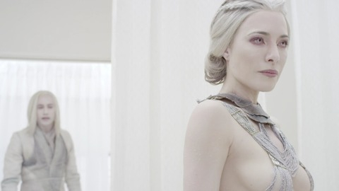 Hottest Jaime Murray Scene in Defiance. Sexy, SFW, beaded outfit. 741782