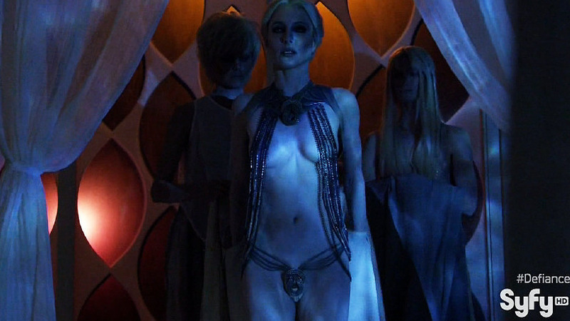 Hottest Jaime Murray Scene in Defiance. Sexy, SFW, beaded underwear. 724526