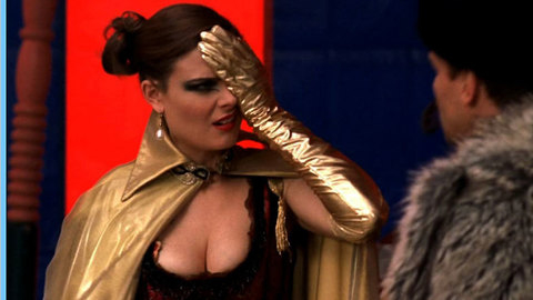 Emily Deschanel in Bones (2005-2016) Sexy Black Hair Cleavage 664549