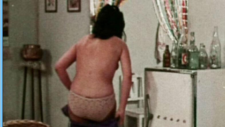 Sexiest Vicky Lagos Scene in Cannibal Man. Underwear, back exposed, panties. 638389