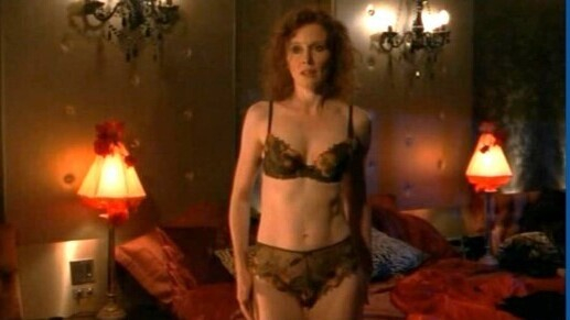 Sexiest Scenes of Lauren from Satisfaction. Underwear, black bra, black panties. 665927
