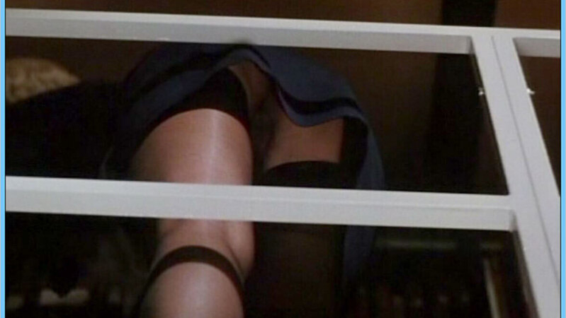Carolyn Monroe Naked in Emmanuelle 7. Bush, black skirt, black stockings. 649435
