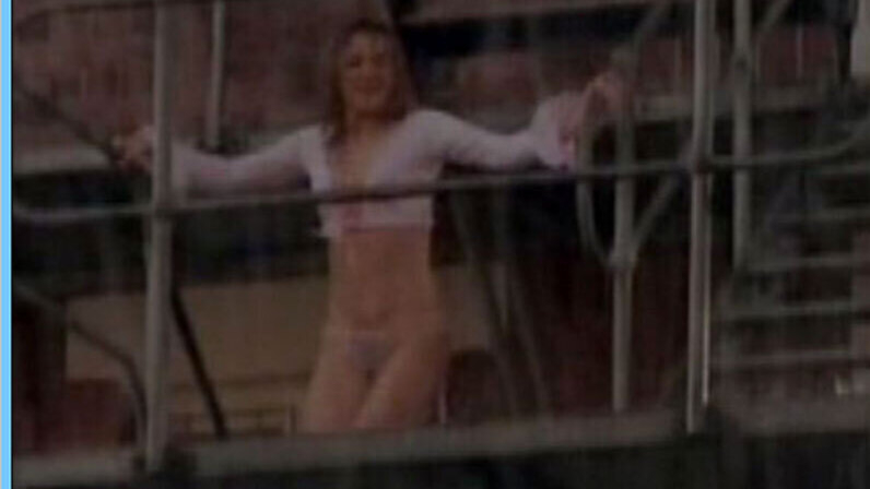 Io No's Sexiest Scenes with Myriam Catania. Underwear, brunette, raining. 591594