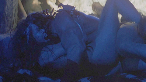 Nudes of The Witch (as Cassandra Gaviola) from Conan the Barbarian. Butt, blue lighting, fangs. 699858