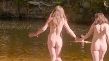 Rebecca Night Naked in Dartmoor Killing. Butt, brunette, holding hands. 799723