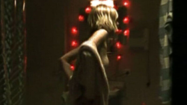 Andrea Losleben Nude as Community Member 4. Breasts, blonde, in bathroom. 650462