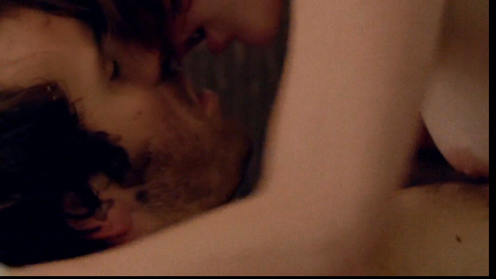 Elisabeth Moss Naked as Det. Robin Griffin. Breasts, brunette, couple. 724497