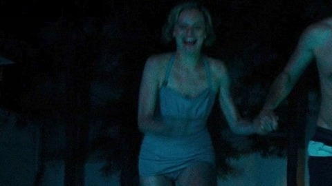 Elisabeth Moss in The One I Love (2014) Sexy Underwear Couple Holding Hands 750907