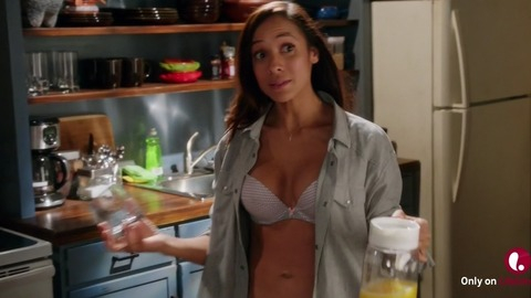 Dania Ramirez in Devious Maids (2013-2016) Underwear Blue Bra Brunette 769488