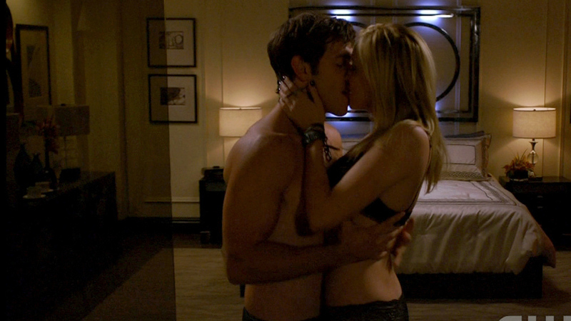 Hottest Katie Cassidy Scene in Melrose Place. Underwear, black bra, black panties. 678782