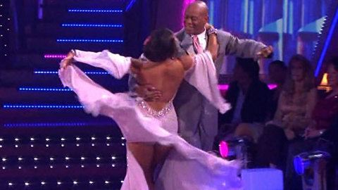 Hottest Cheryl Burke Scene in Dancing with the Stars. Sexy, SFW, back exposed. 662942