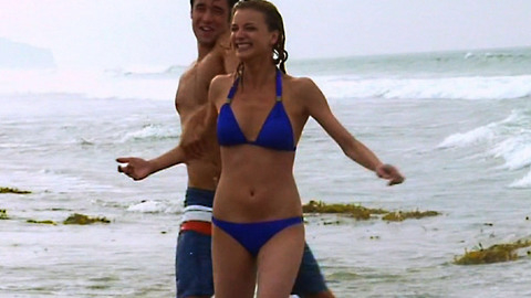Hottest Emily VanCamp Scene in Revenge. Bikini, SFW, blue bikini. 702110