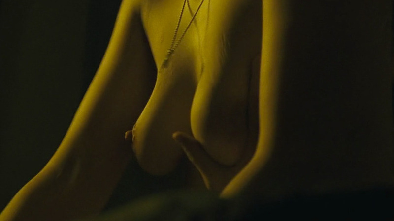 Frankie Cassidy from Three and Out Naked. Breasts, close-up, man. 783413