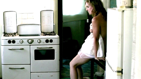 Julia Sandberg Hansson in Junkie (2012) Sexy Black Heels Kitchen 731805