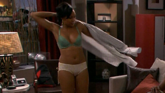 Sexiest Scenes of Melanie Barnett from The Game. Underwear, Black, SFW. 664703