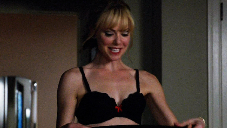 Sexiest Scenes of Brenda from Mad Men. Underwear, SFW, black bra. 724439