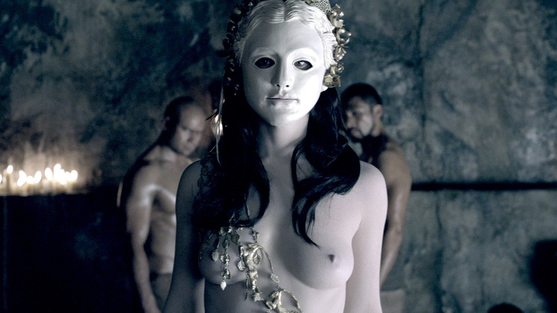 Nudes of Sura from Spartacus. Breasts, black hair, body chains. 794760