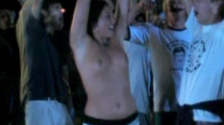 Booby Shot Girl from The American Poop Movie Naked. Breasts, black hair, nude. 651347