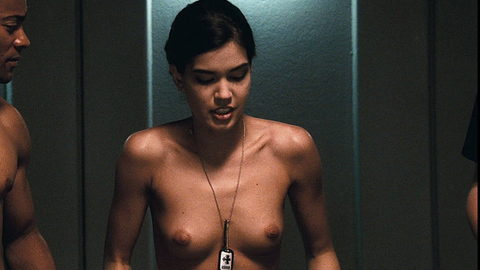 Nicole Tupper Nude as Sergeant Kirby. Breasts, brunette, dog tags. 708944