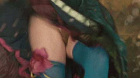Kimberley Nixon in Easy Virtue (2008) Bush Blonde Blue Stockings 708031