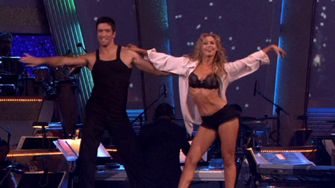 Sexiest Scenes of Herself from Dancing with the Stars. Underwear, SFW, black bra. 683495