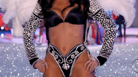 Adriana Lima in The Victoria's Secret Fashion Show 2013 (2013) Underwear Feathers Lingerie 732408