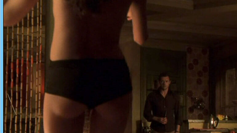 Sexiest Odette Annable Scene in Life on Mars. Underwear, SFW, black panties. 666019