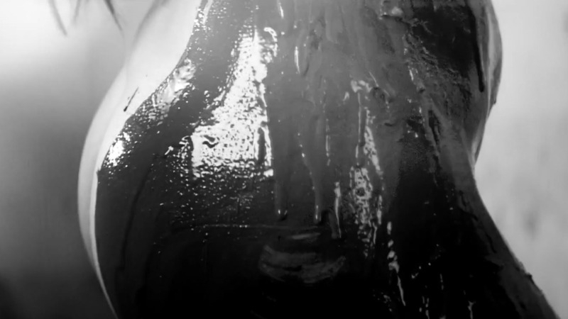 herself from Silicone in Stereo Naked. Butt, black and white, nude. 747047