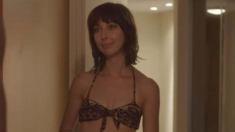 Sexiest Wendy McColm Scene in Pink Grapefruit. Bikini, hallway, patterned bikini top. 774835