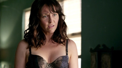 Michelle Langstone in The Almighty Johnsons (2011-2013) Sexy Underwear Black Bra Brunette 771223