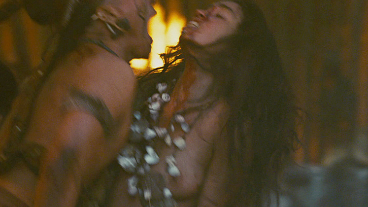Sky Flower from Apocalypto Naked. Breasts, black hair, fighting. 701597