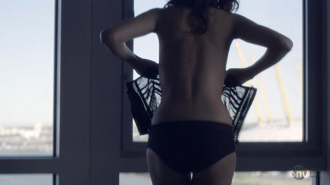 Ashley Madekwe in Secret Diary of a Call Girl (2007-2010) Sexy Back Exposed Black Underwear 682199