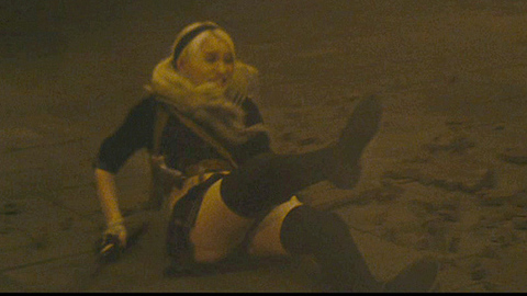 Hottest Emily Browning Scene in Sucker Punch. Sexy, SFW, black stockings. 698174