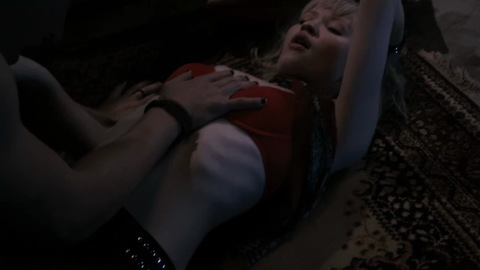 Plush's Sexiest Scenes with Emily Browning. Underwear, blonde, red bra. 729732
