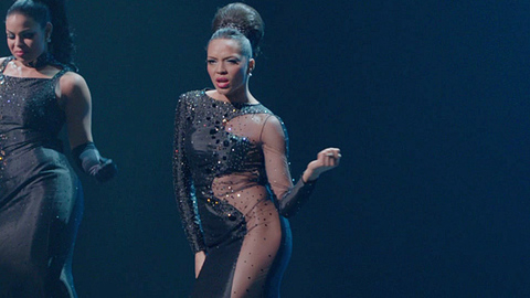 Carmen Ejogo in Sparkle (2012) Sexy Black Black Dress 718442
