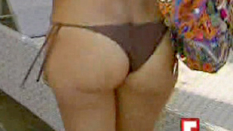 Sexiest Scenes of Self from Keeping Up with the Kardashians. Bikini, SFW, back exposed. 700169