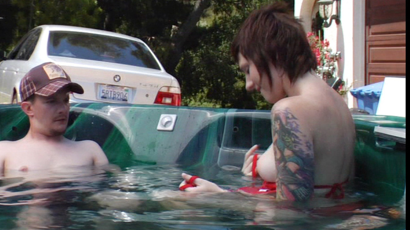 Sexiest Scenes of Missy Valentine from The Life of Lucky Cucumber. Sexy, hot tub, short hair. 668543