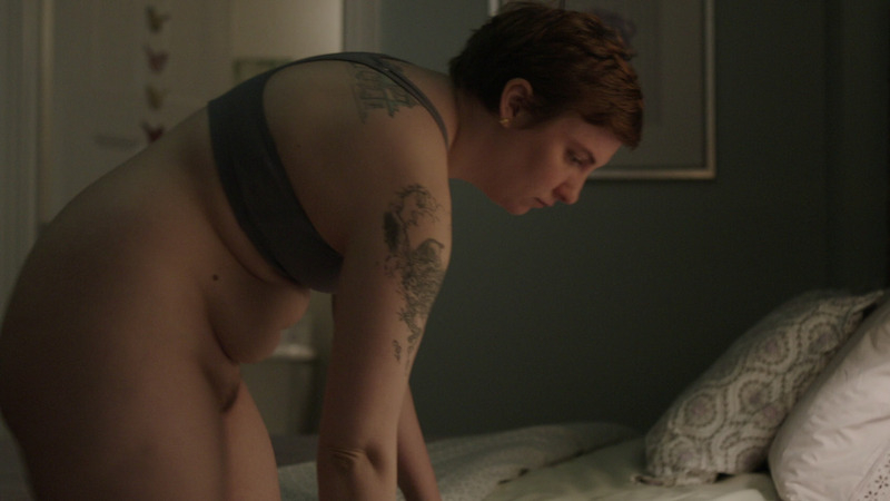 Hannah Horvath from Girls Naked. Bush, body tattoos, bottomless. 805133
