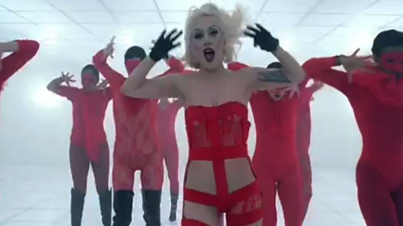 Sexiest Lady Gaga Scene in Bad Romance. Sexy, blonde, dancing. 677941