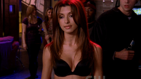 India de Beaufort in One Tree Hill (2003-2011) Underwear Black Bra Brunette 680948