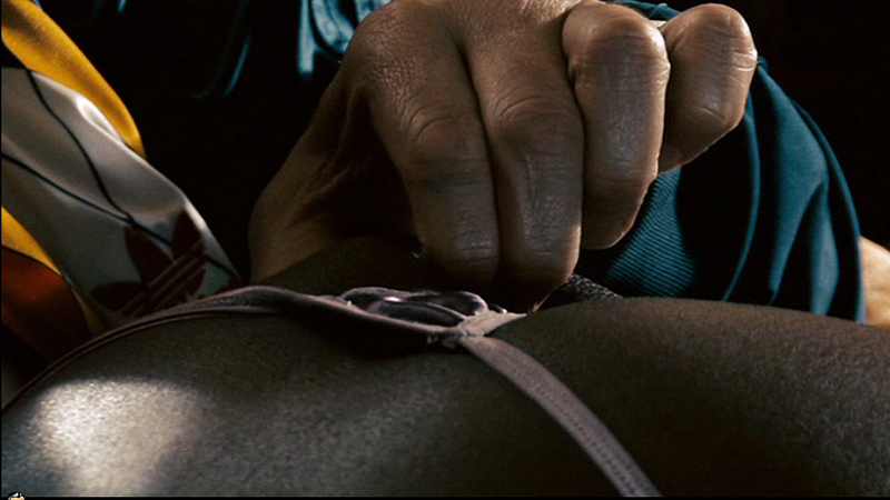 Sexiest Julanne Chidi Hill Scene in Crank 2: High Voltage. Thong, Underwear, Black, butt close-up. 674893