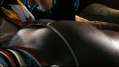 Julanne Chidi Hill in Crank 2: High Voltage (2009) Thong Underwear Black Butt Peeking Out 674896