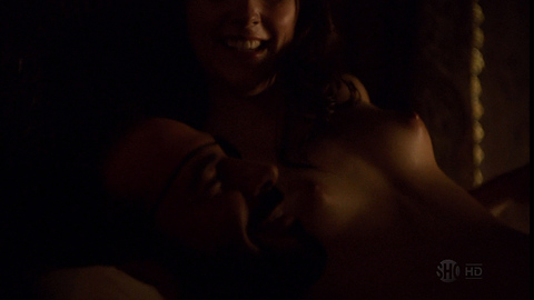Anne Stanhope from The Tudors Naked. Breasts, brunette, couple. 669893
