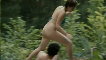 Young Katy from Summer Naked. Butt, blue bikini, collage. 670643