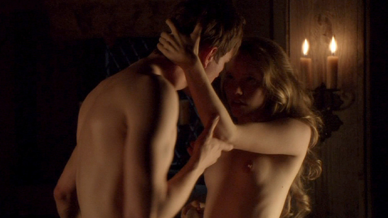 Nudes of Catherine Howard from The Tudors. Breasts, candle, couple. 684204