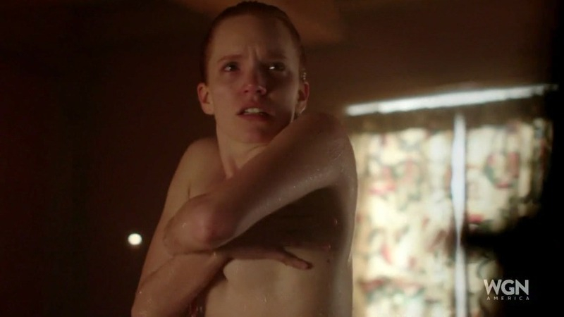 Hottest Tamzin Merchant Scene in Salem. Sexy, SFW, arms covering breasts. 761102