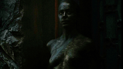 Nudes of Athena from Immortals. Breasts, black body paint, nude. 708336