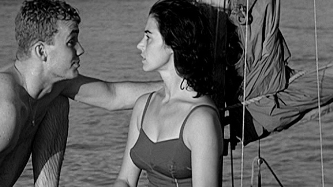 Sexiest Scenes of Rosa Delle Rose from The Rose Tattoo. Sexy, black and white, boat. 672671